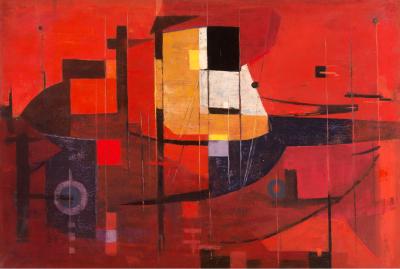 Composition in Red