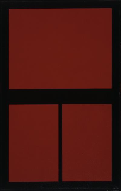 Abstract composition red-black