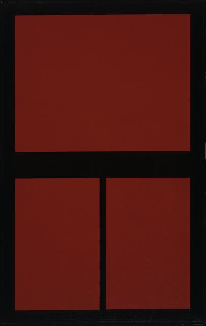 Abstract composition red-black