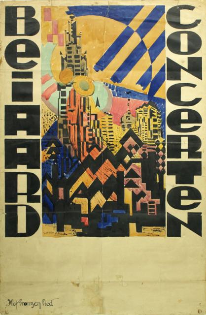 Poster carillon concerts "Het bronzen lied"