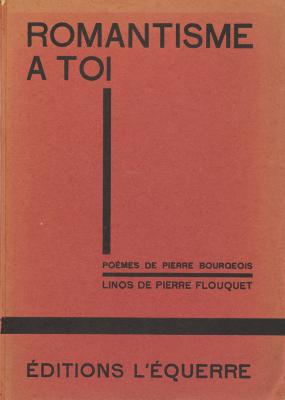 Romantisme à toi; 9 linos de Pierre Louis Flouquet (kaft)