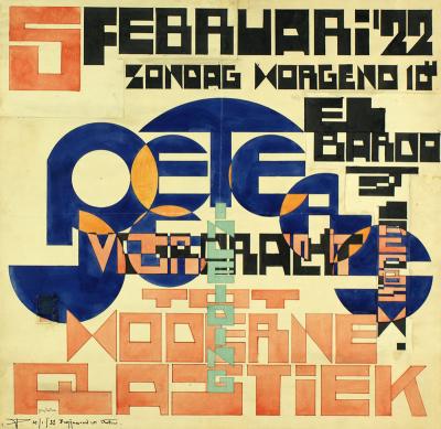 Poster lecture J. Peeters. Inleiding tot moderne plastiek