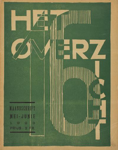 László Moholy-Nagy, Het Overzicht (kaft), collectie Museum voor Schone Kunsten, Gent.